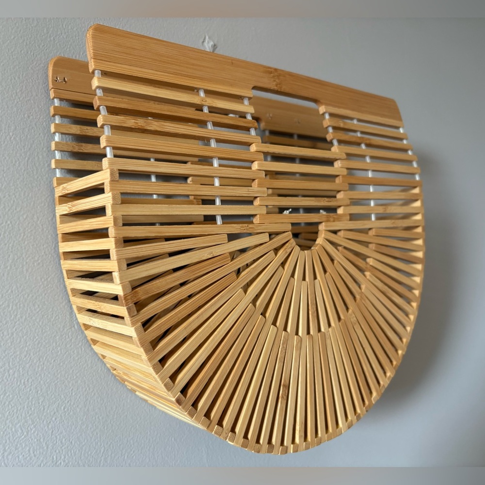 Bamboo Half-Moon Handbag